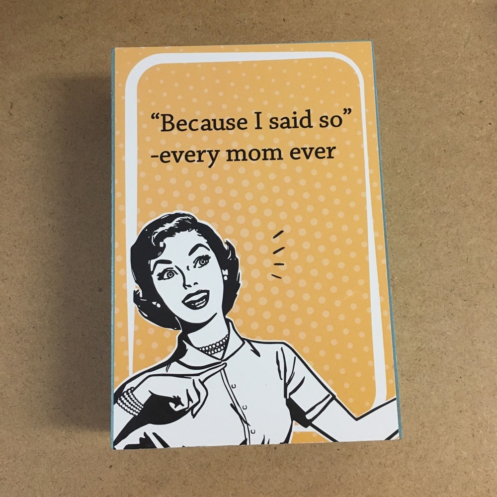 💁‍♀️ sassy mom saying home decor wooden sign